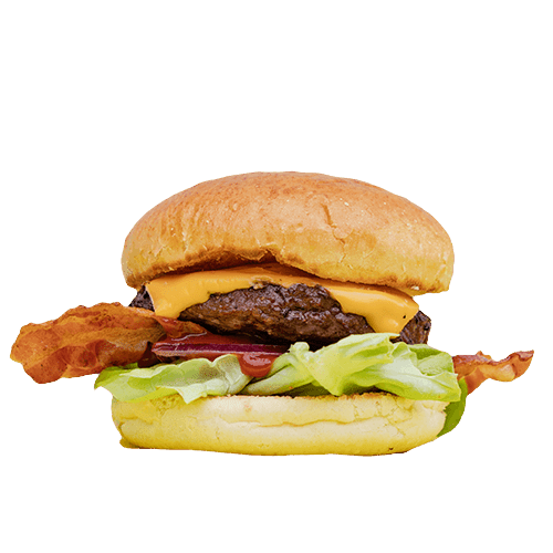 Bacon and cheese burger