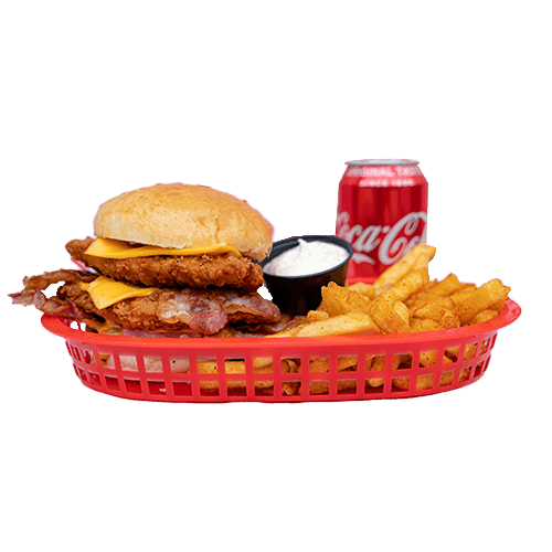 Build your own crispy chicken burger