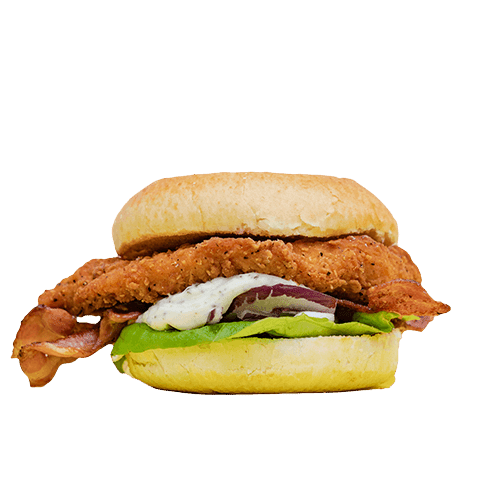 C.B.T. chicken bacon truffel burger