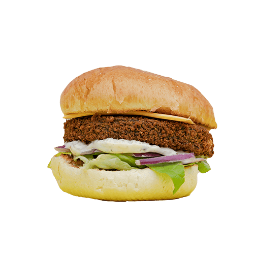Spinach and cheese burger