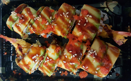 Uramaki dragon roll