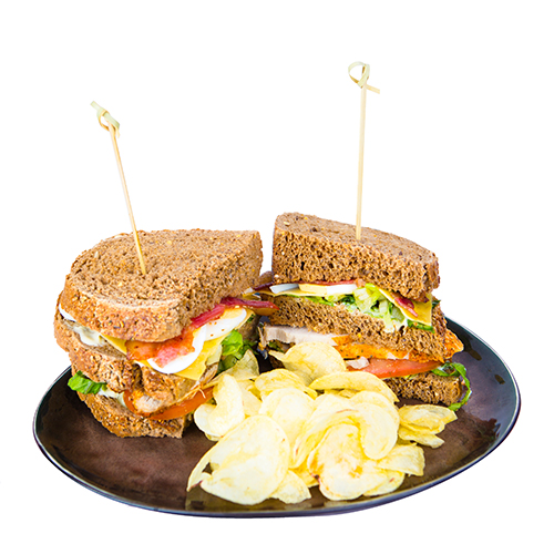 Grilled chicken club sandwich