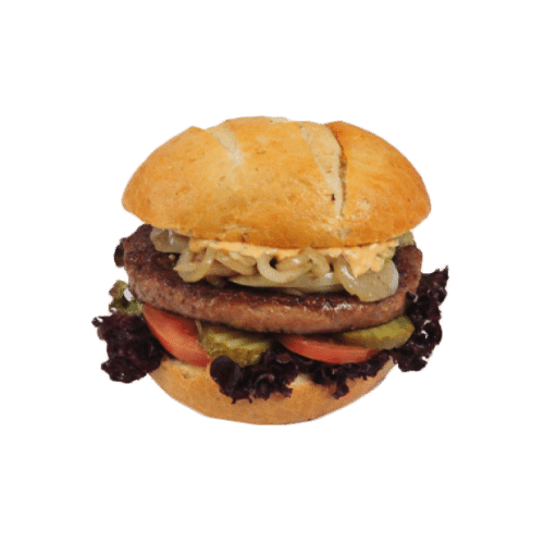 Boerske burger met kaas en bacon