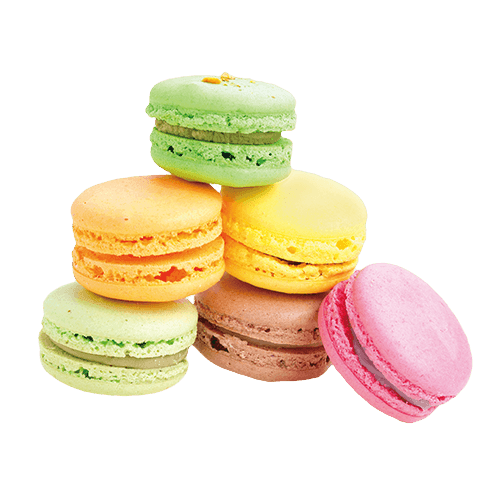 Franse macarons vier stuks
