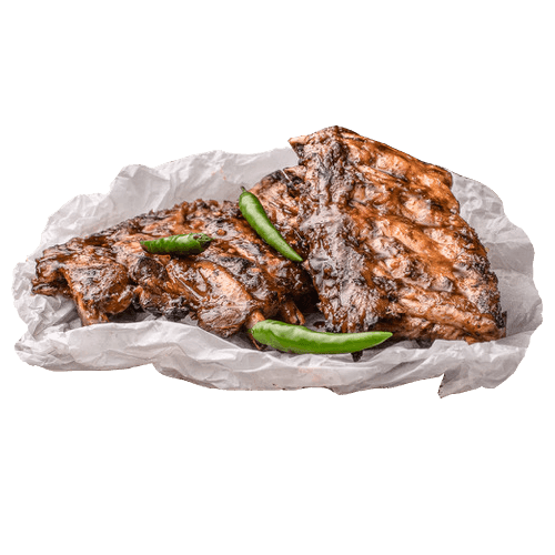 Gegrilde spareribs hot