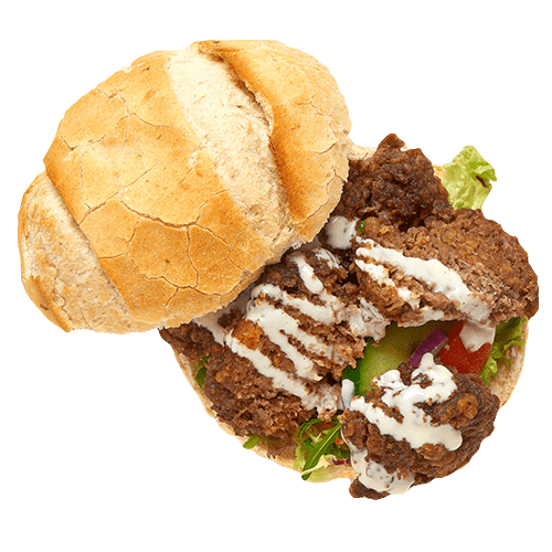 Gehaktbal (rund) met truffelmayonaise (Halal)