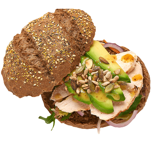 Kip & avocado (Halal)