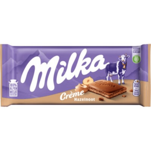 Milka hazelnoot creme