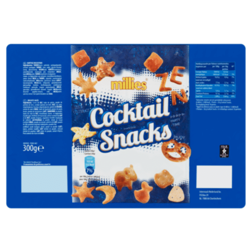 Millies Cocktail snacks 300 gram