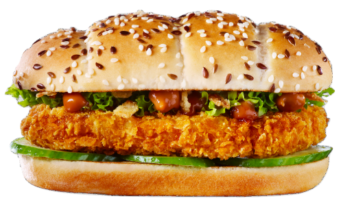 Chicken saté sandwich menu XL