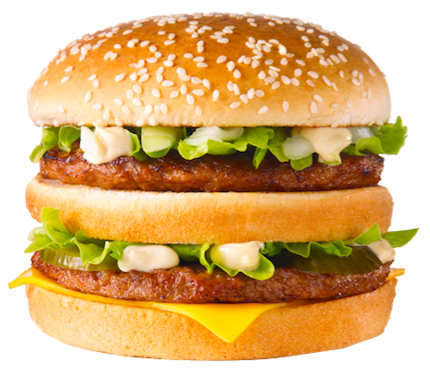 Double burger menu XL