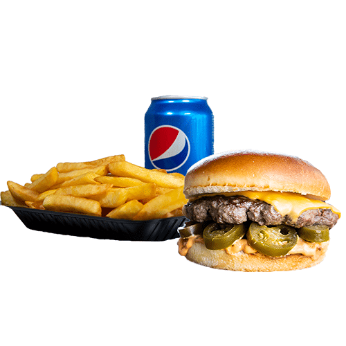 Spicy burger menu