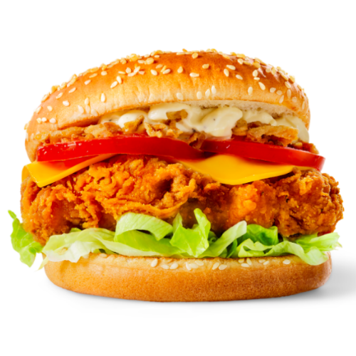 Tower chicken burger menu