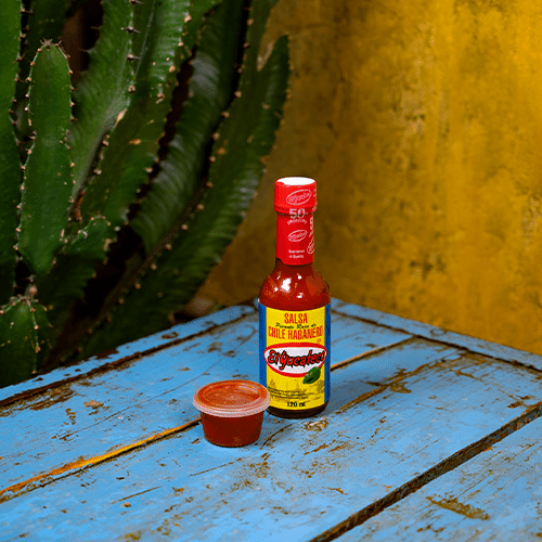 El Yucateco Hot Sauce Red Bottle