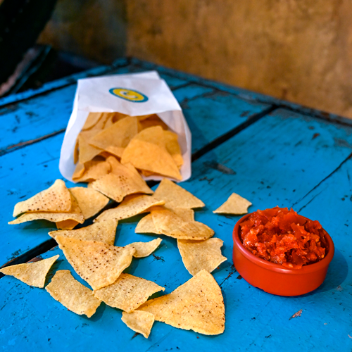 Tortilla Chips Salsa Roja
