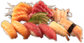Sashimi and sushi deluxe