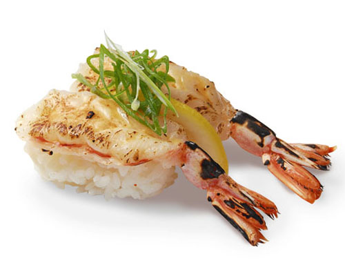 Seared shrimp