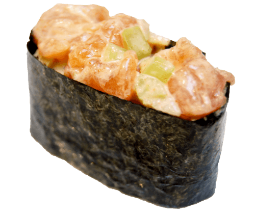 Salmon salad gunkan