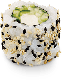 Cucumber cream cheese maki