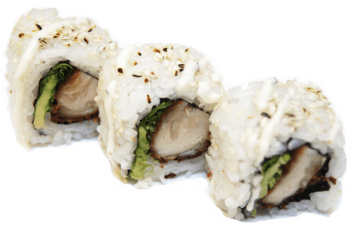 Crispy chicken roll maki