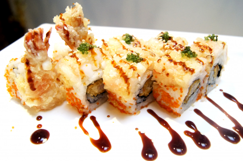 Half a double dragon roll, 4 pieces