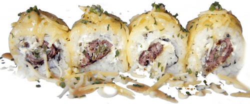 Half a steak and cheese roll, 4 pieces