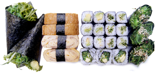 Sushi veggie set