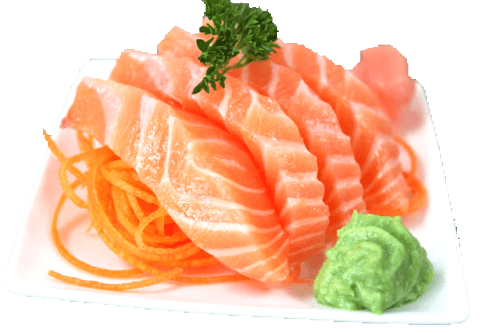 Salmon sashimi