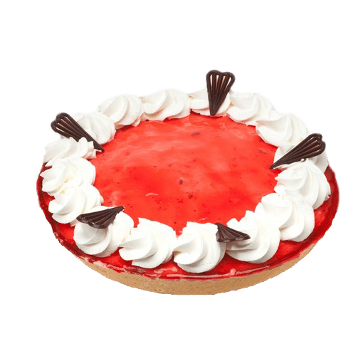 Aardbeien bavaroise vlaai