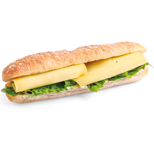 Demi baguette kaas