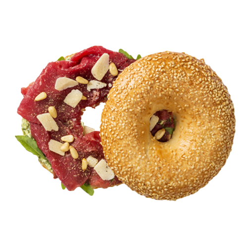 Bagel carpaccio