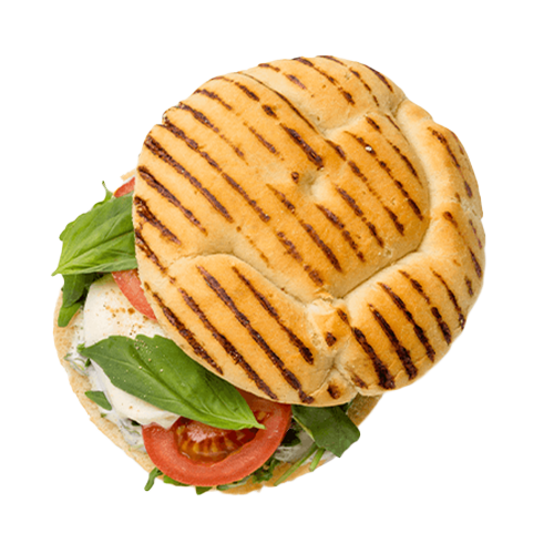 Hot sandwich caprese