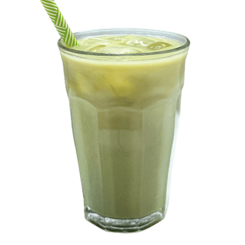 Iced matcha latte soja