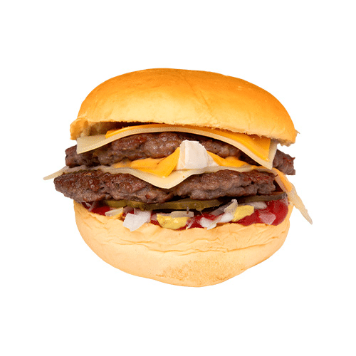 Cheesy cheese smash burger