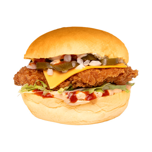 Pepper crispy chicken burger