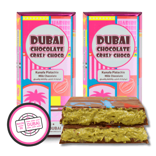 Dubai chocolade pistacho kunafa, 200 gram, 2 stuks