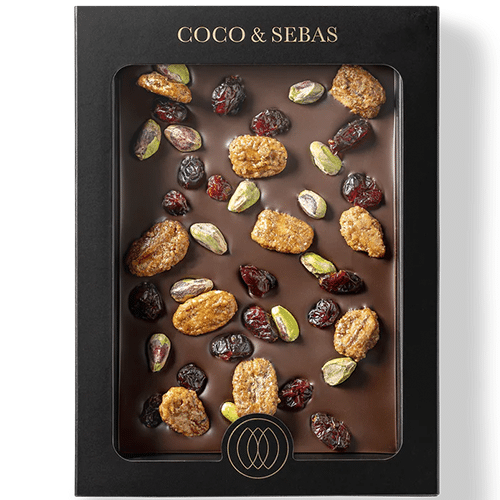 Chocolate Tablet - Pure, Pecan, Cranberry & Pistachio