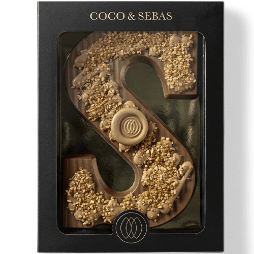 Sinterklaas Chocoladeletter Melk Gekarameliseerde Noten