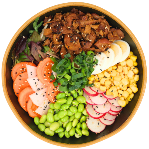 Poké bowl kip teriyaki