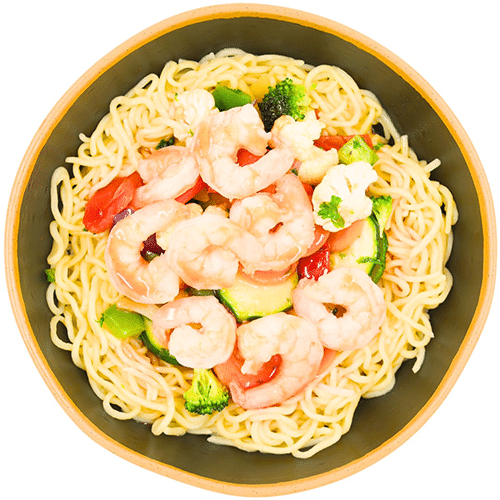 Sweet and sour shrimp wok