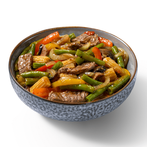 Beef Shanghai nights homemade noedels