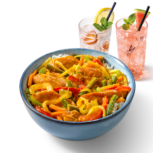 Vietnamese chicken curry en Vietnamese homemade lemonade