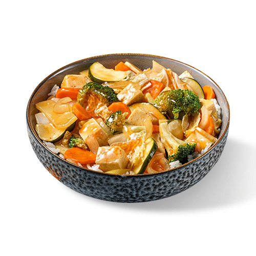 Vegan chicken sweet sour sauce