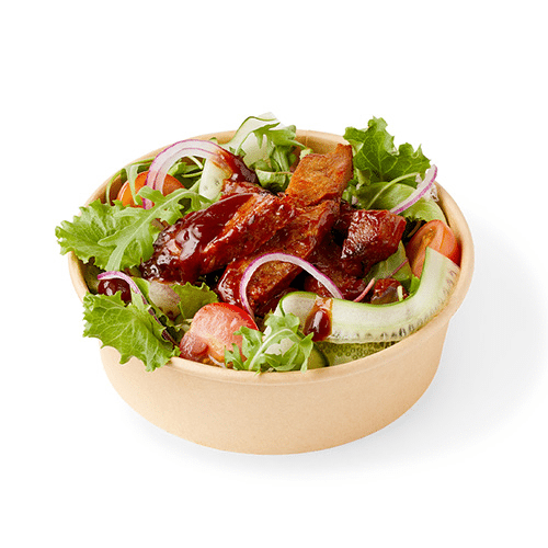 Smokey ribfingers salade