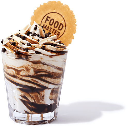 Triple chocolate sundae