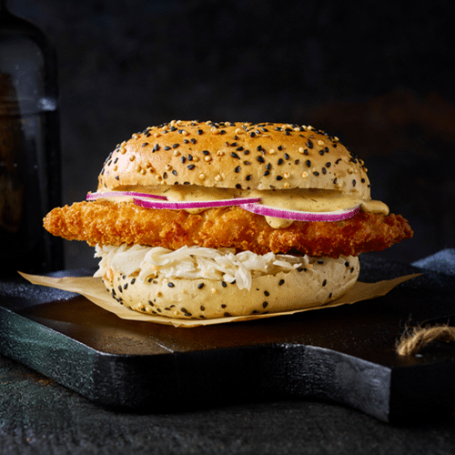 Honey mustard burger