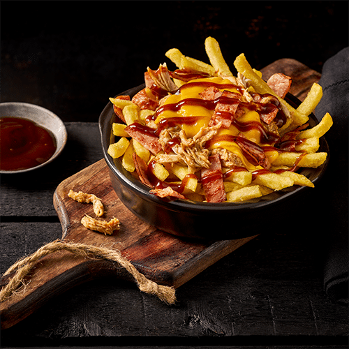 Loaded fries BBQ bacon cheese