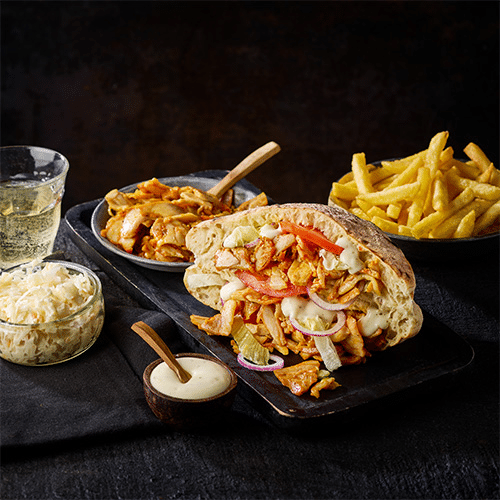 Kipdöner-kipshoarma menu