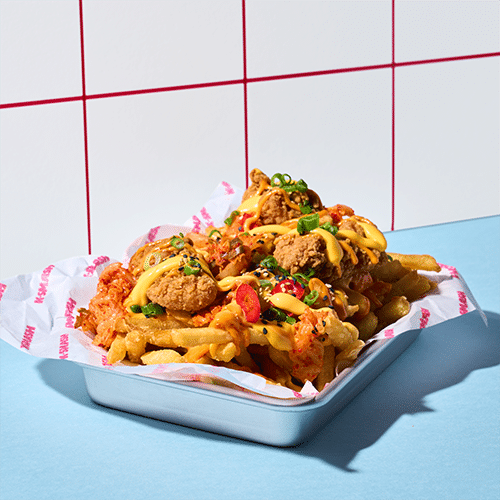 Chicken loaded fries