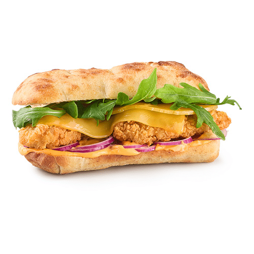Crunchy chicken broodje